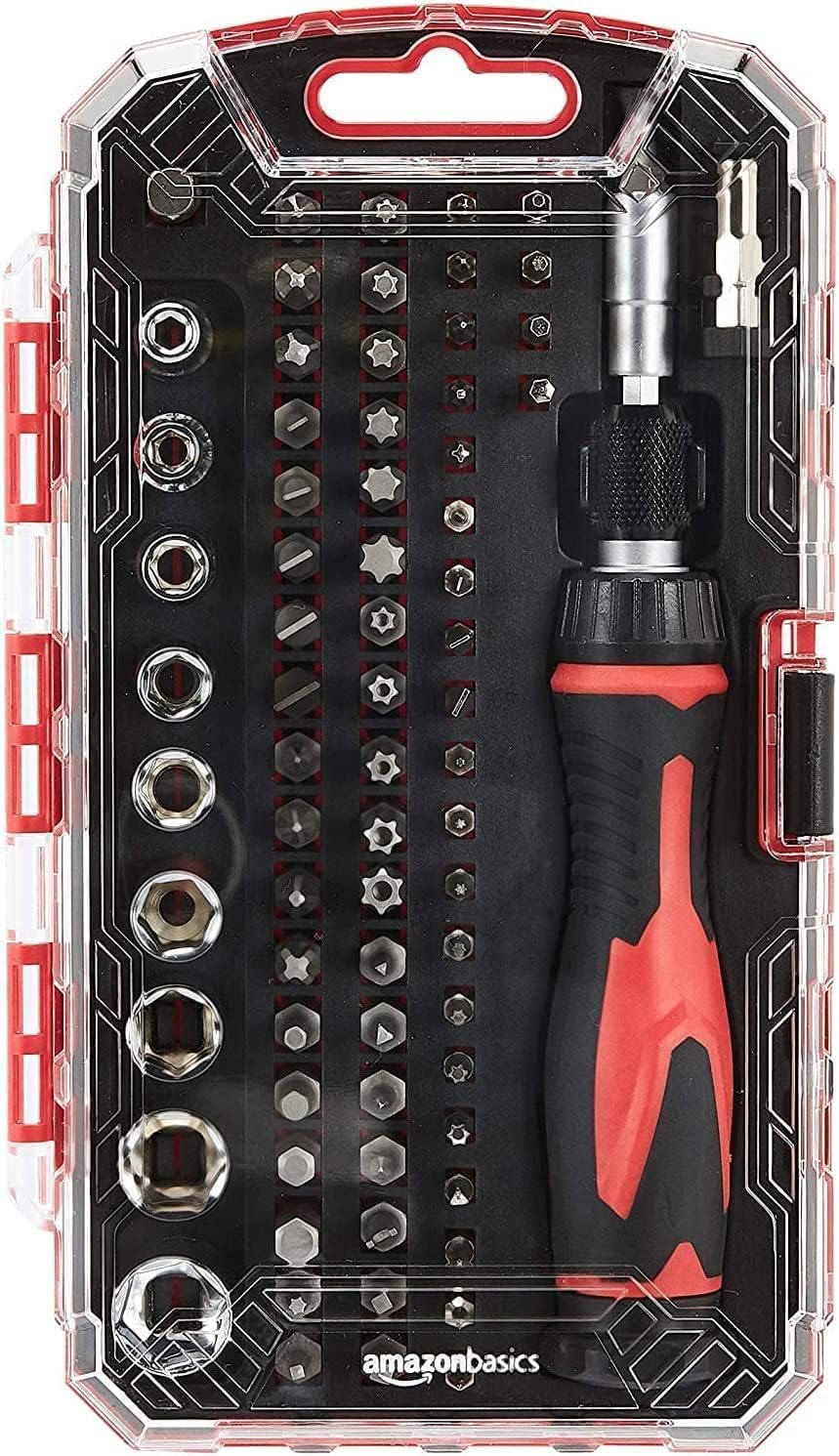 Thumbnail 6 de Amazon Basics Ensemble 73 pièces outils magnétiques