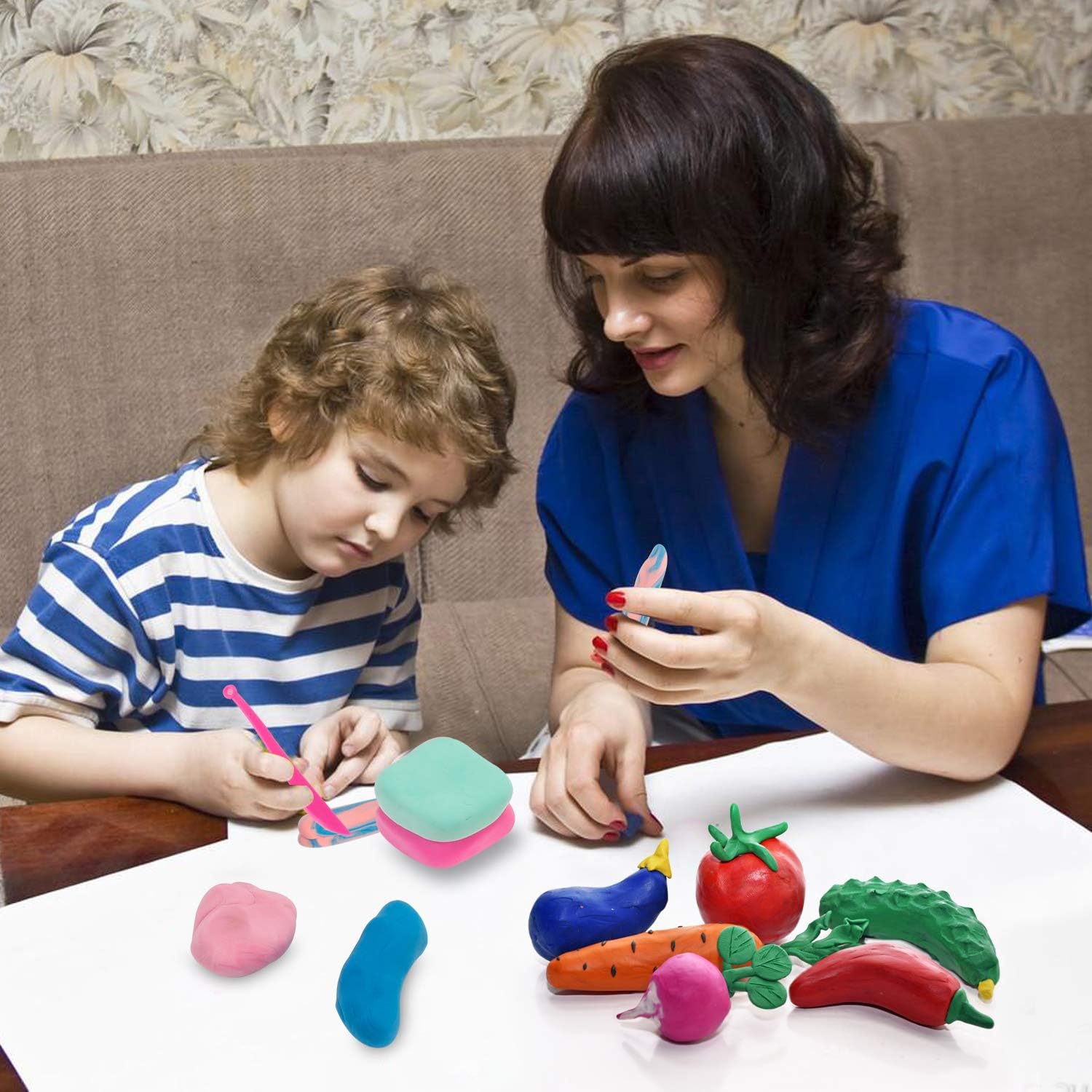 Thumbnail 6 de iFergoo Air Dry Clay Kit 24 colours 360g