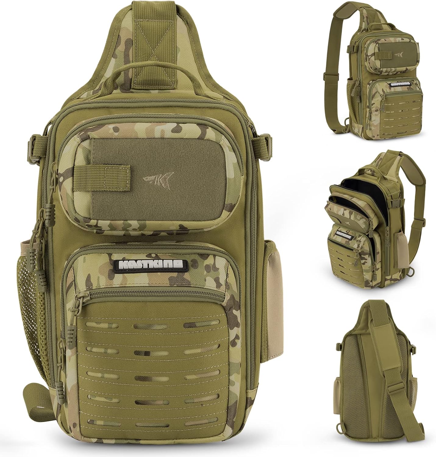 Detalle 2 de KastKing BlowBak Tactical Sling Tackle Bag (Lightweight Fishing Backpack Storage)