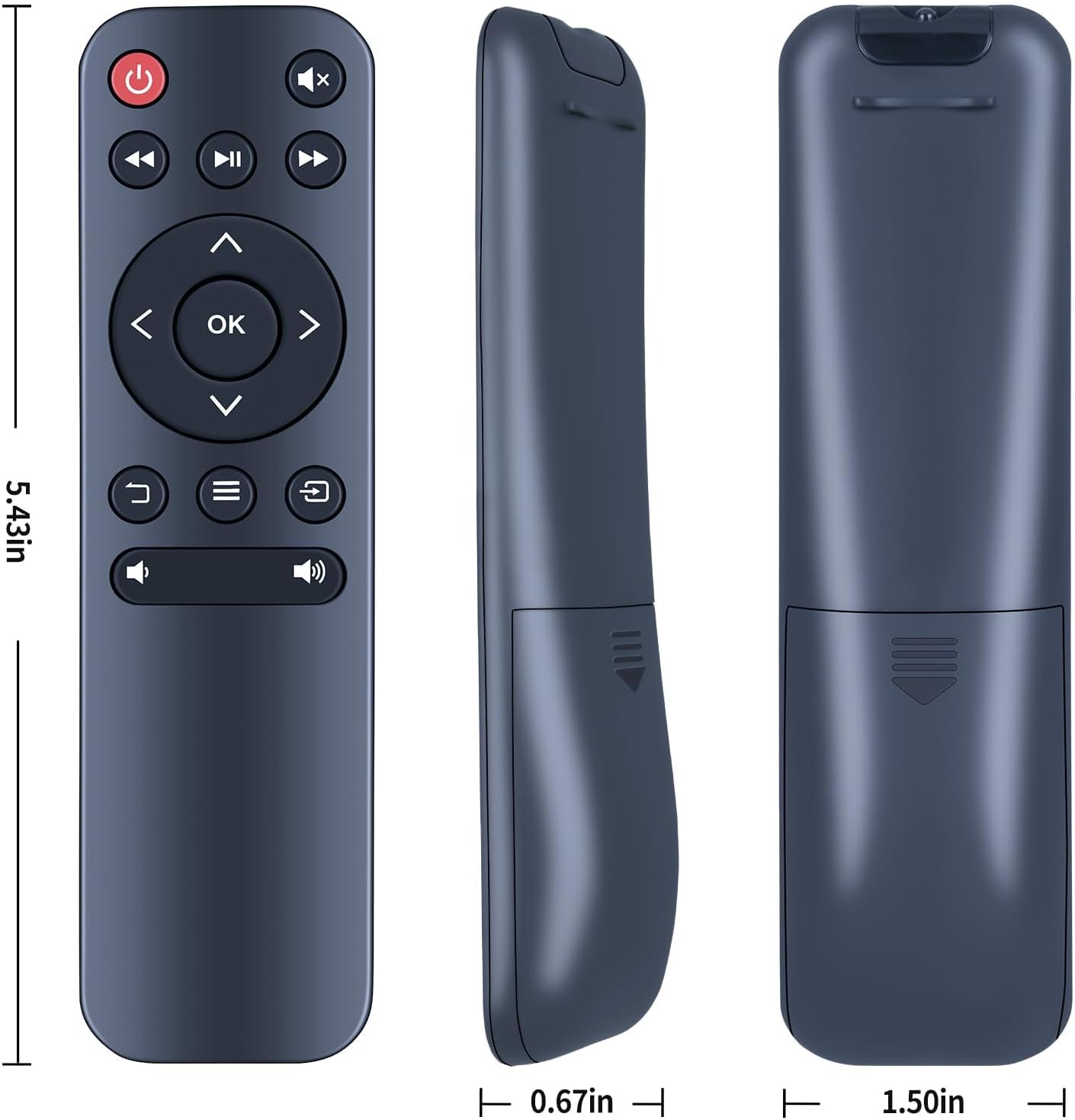 Thumbnail 2 de TCNOUMT Remote Control Replacement for NexiGo and Co. (PI30, PJ20, PJ10, Aurora P3, V7, R7, YOTON, YEZMEK, Roconia, and more)