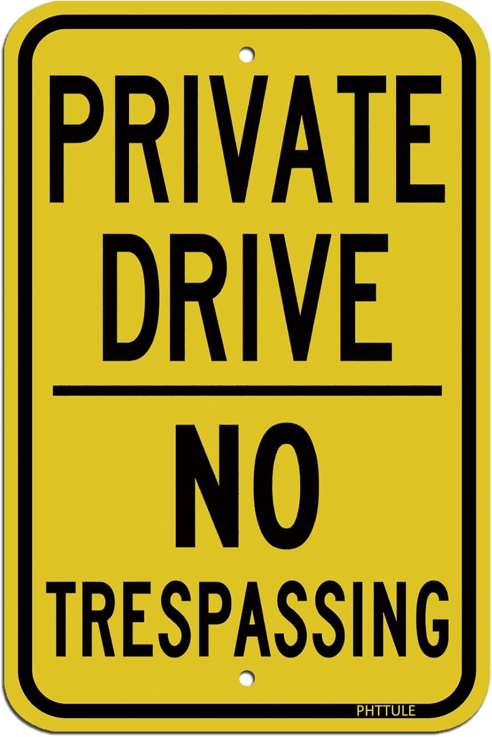 Detalle de PHTTULE Private Drive Sign, 12 x 18 Inches