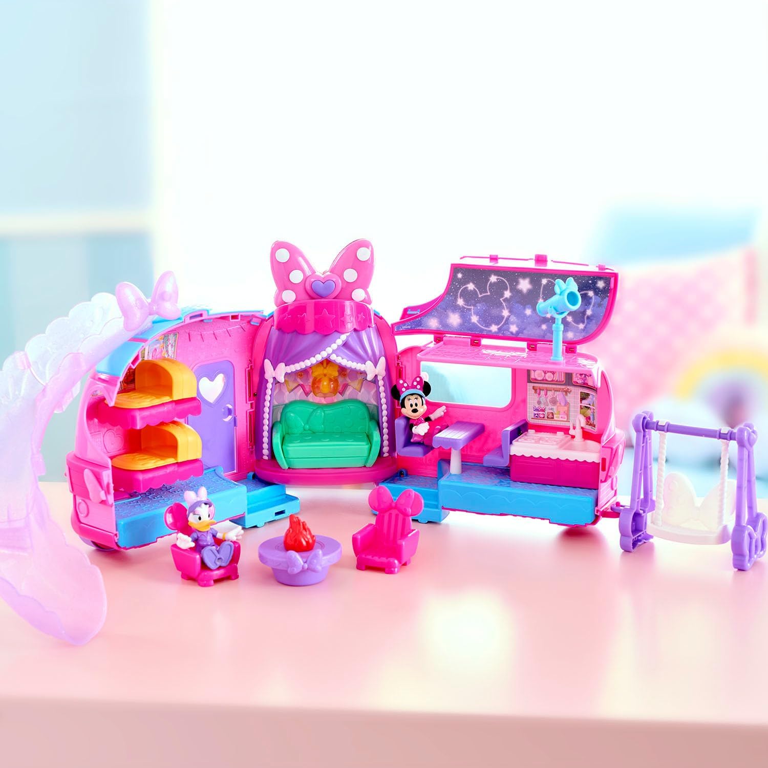 Thumbnail 5 de Minnie Set di gioco Glamper di Minni Bows-A-Glow Disney Junior – Esclusiva Amazon di Just Play