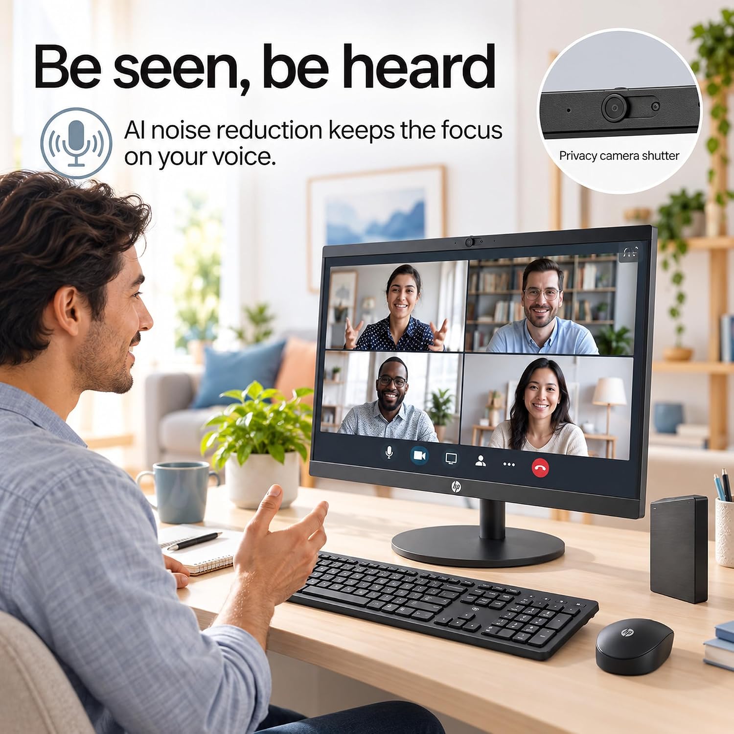 Thumbnail 6 de HP All-in-One Desktop with 16GB DDR5 RAM