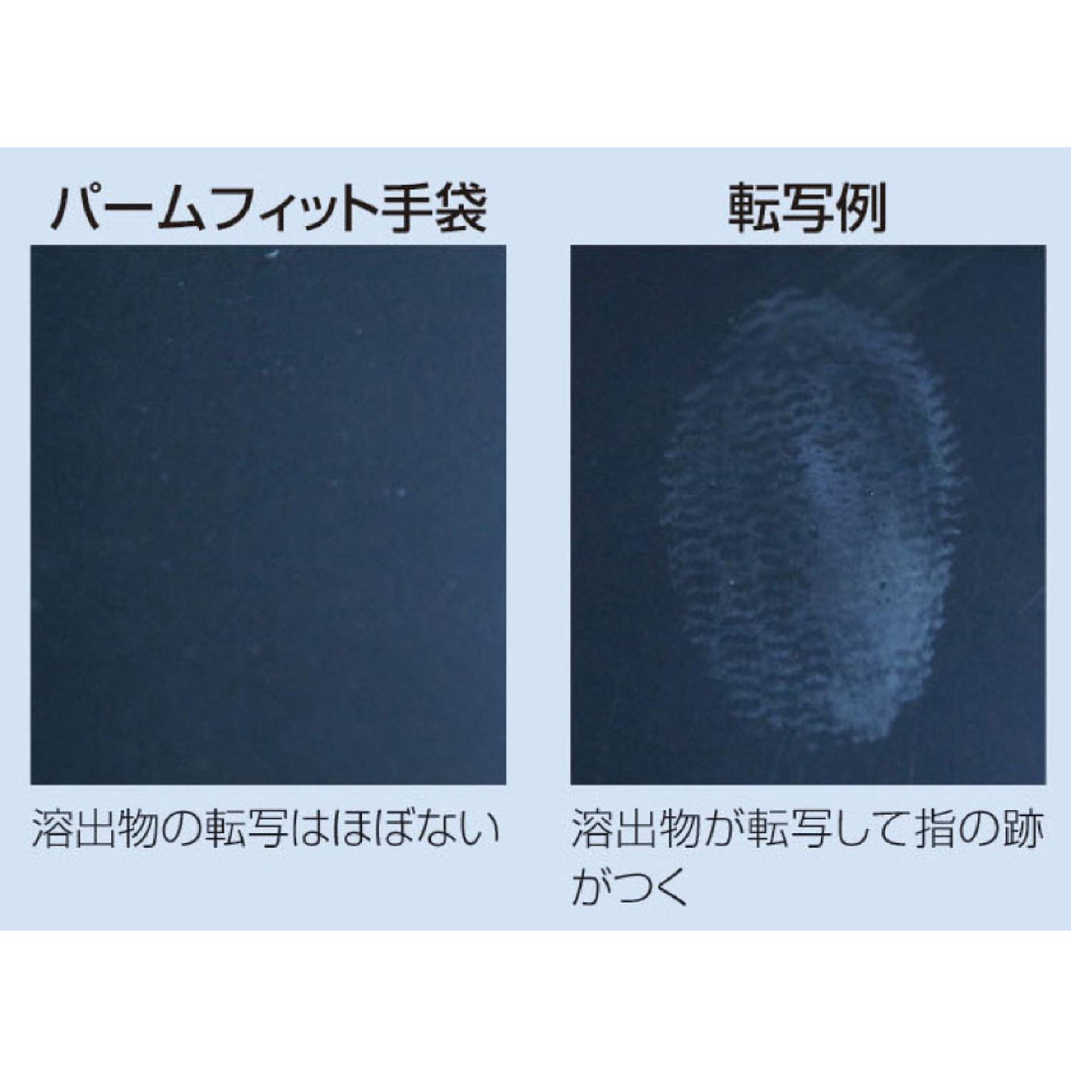 Detalle de ショーワグローブ パームフィット手袋 ホワイト Lサイズ 10双入り・低発塵