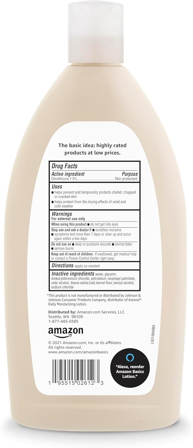 Thumbnail 2 de Amazon Basics Daily Moisturizing Oatmeal Body Lotion (Fragrance-Free, Non-Comedogenic) — 18 fl oz (Pack of 6)