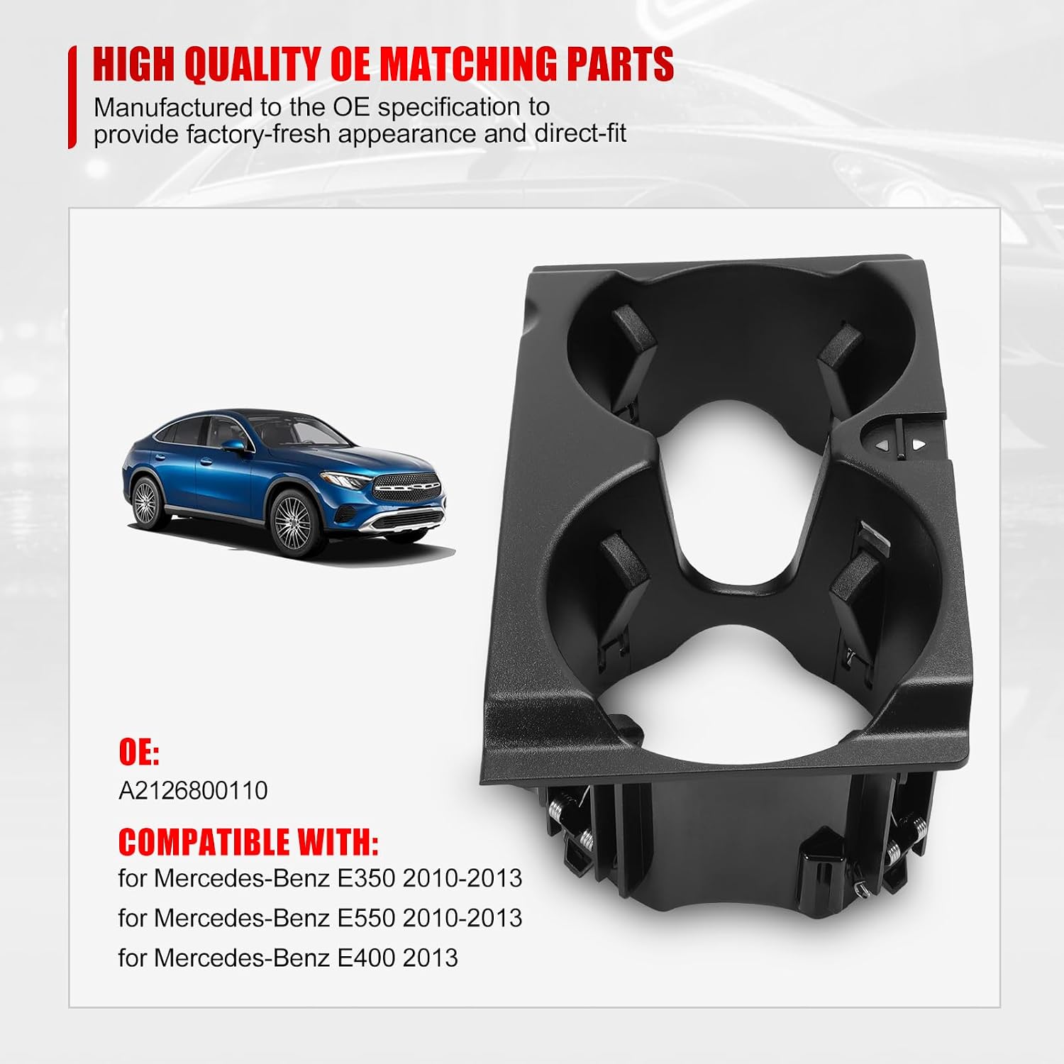 Detalle 2 de FineBoing E Class Centre Console Cup Holder