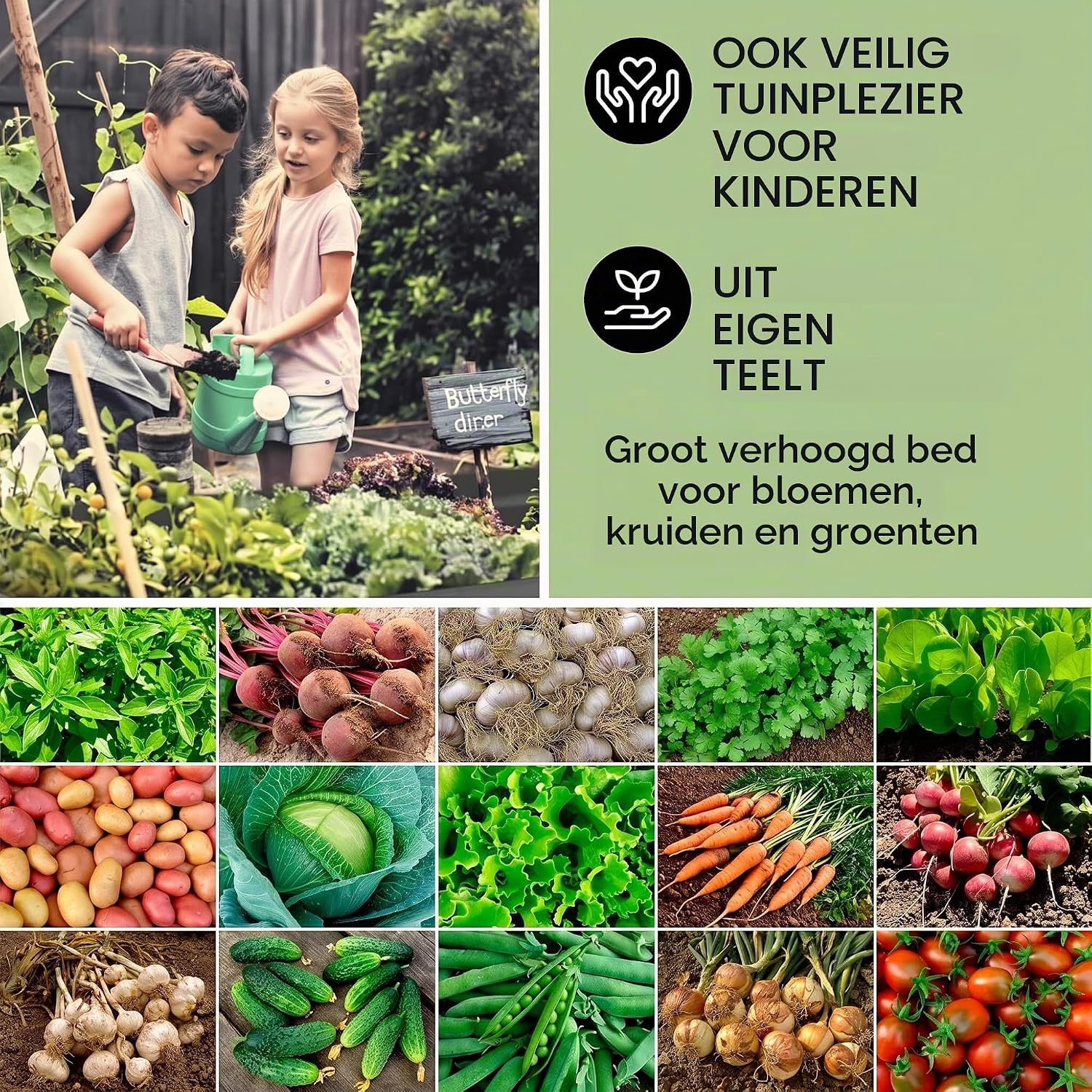 Detalle 1 de blumfeldt High Grow metalen verhoogde plantenbak, ovaal, 160 × 80 × 80 cm