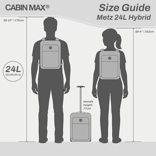 Thumbnail 5 de Cabin Max Metz for Ryanair 40x30x20 Underseat Cabin Bag