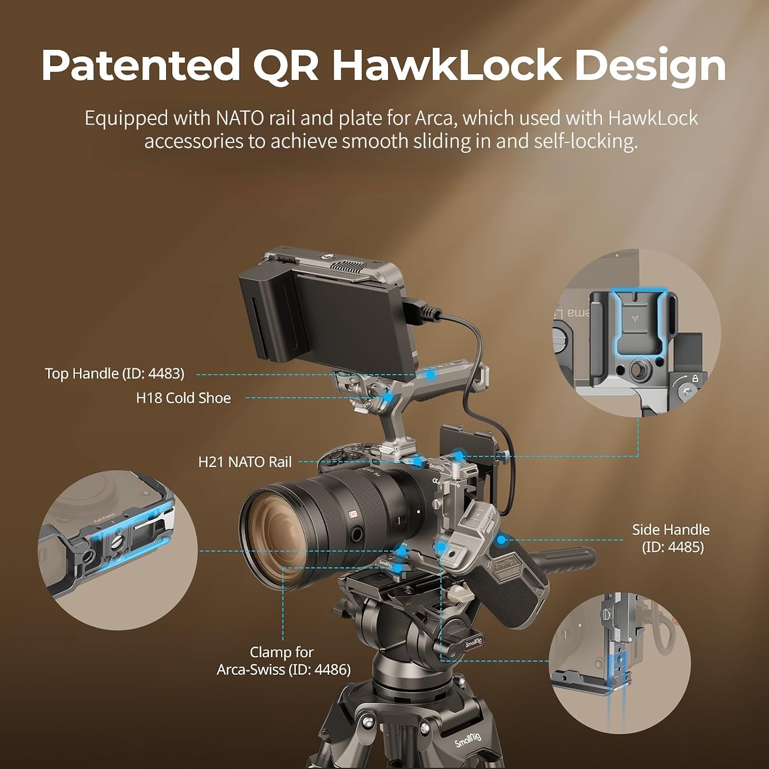 Thumbnail 4 de SMALLRIG Kit Cage HawkLock QR pour Sony FX3