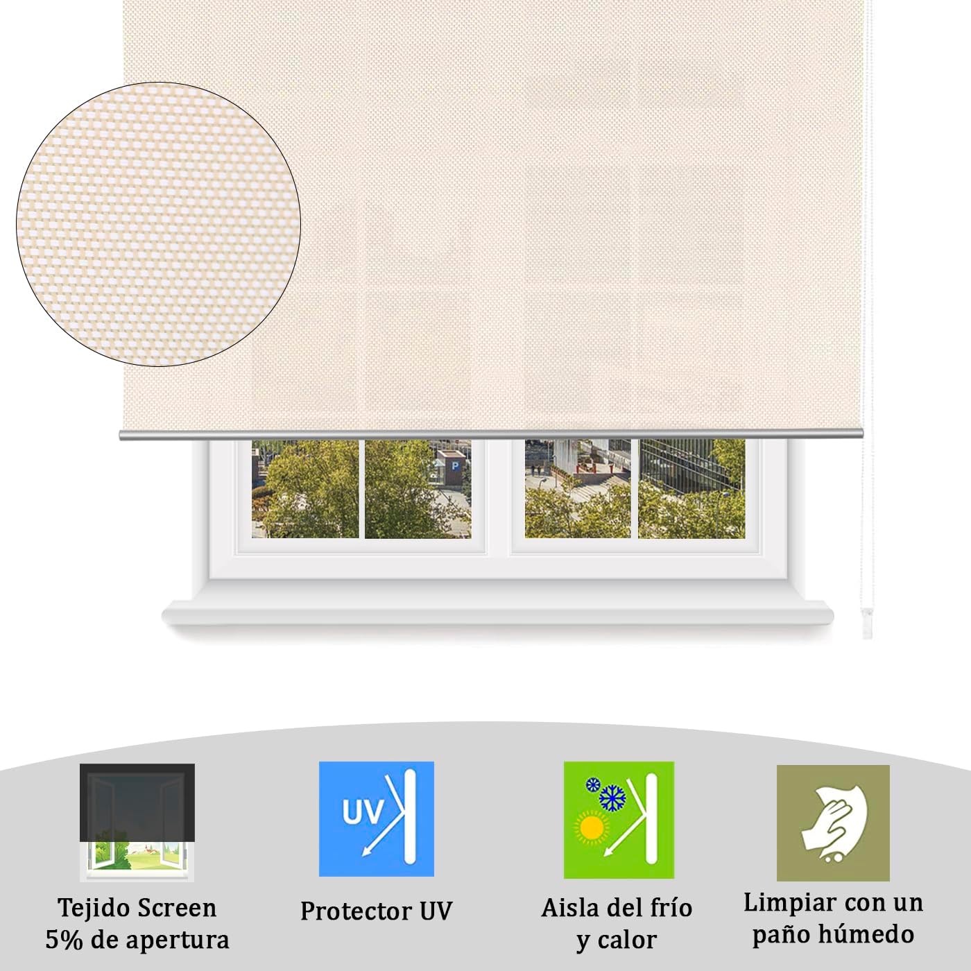 Thumbnail 3 de Mercury Textil Estor Enrollable Screen 5%