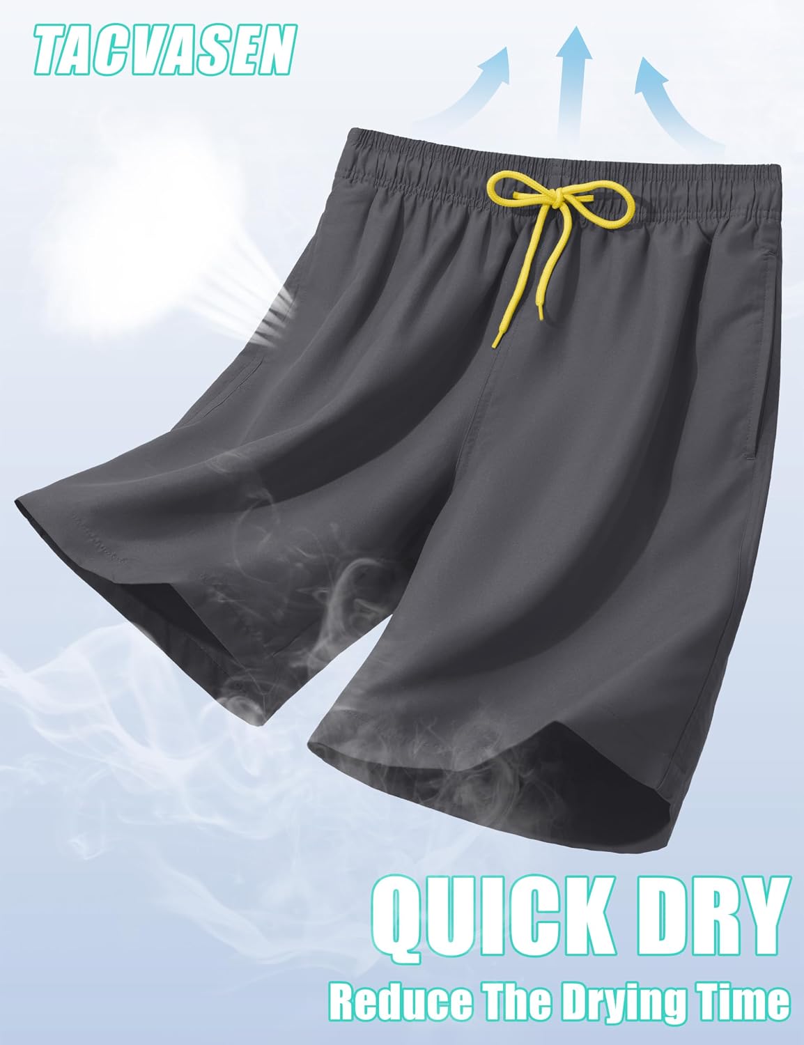Thumbnail 3 de TACVASEN Men's Swim Short with Mesh Lining and Pockets