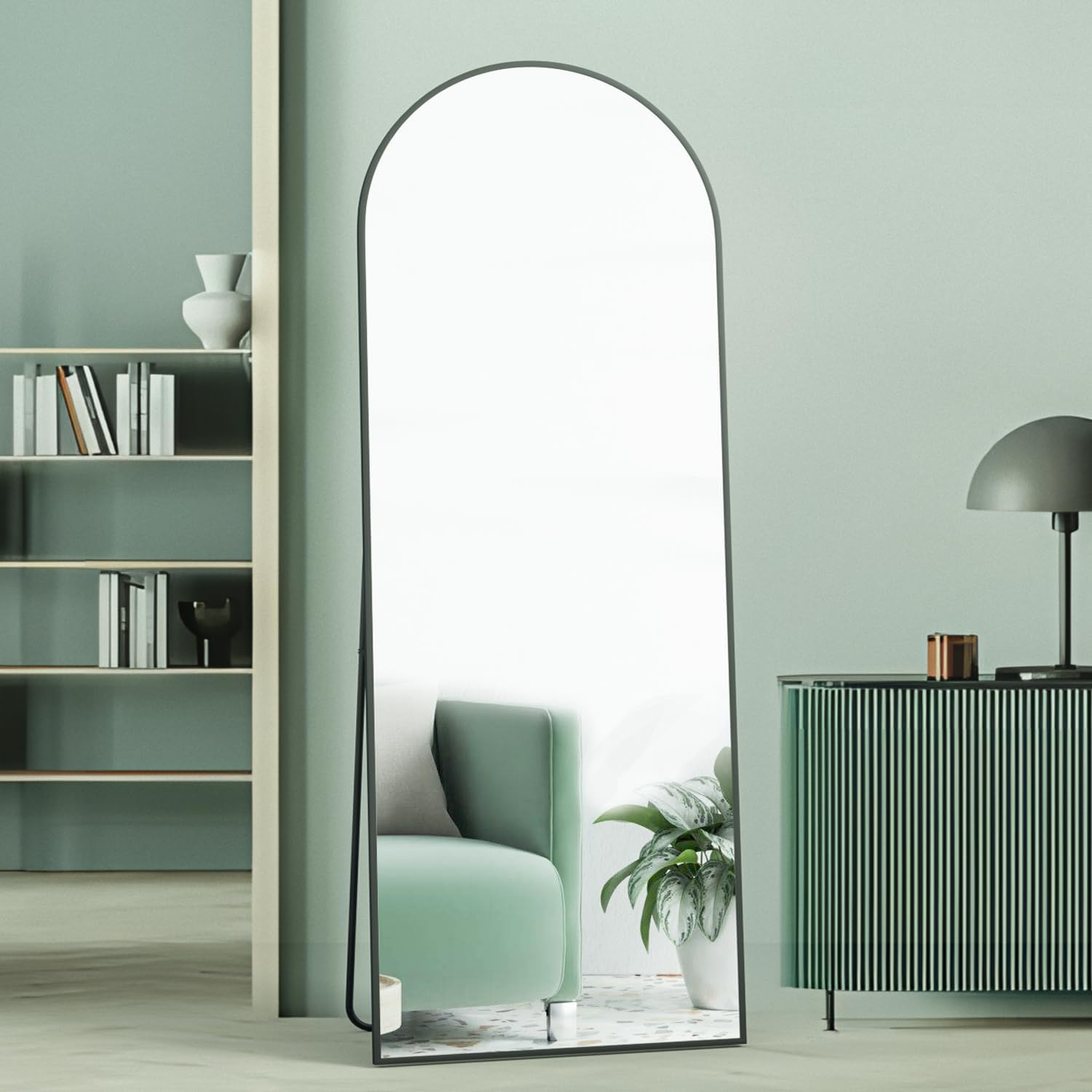 Thumbnail 6 de NEUWEABY Arched Floor Mirror, 64 × 21 in