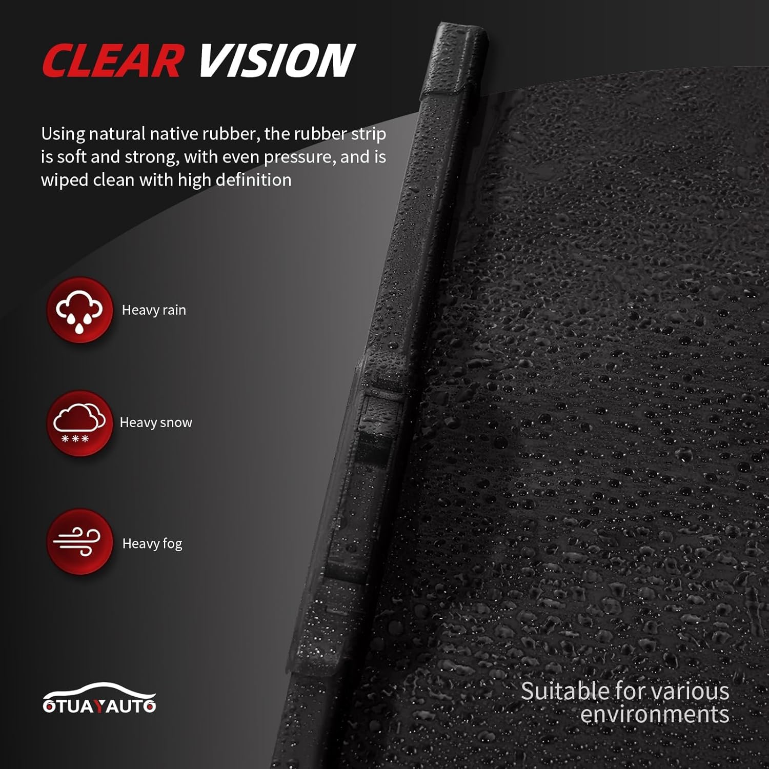 Thumbnail 4 de OTUAYAUTO 22"+22" Windshield Wiper Blades (Front) — Replacement for Select Chevy Silverado/Sierra Models, Pack of 2