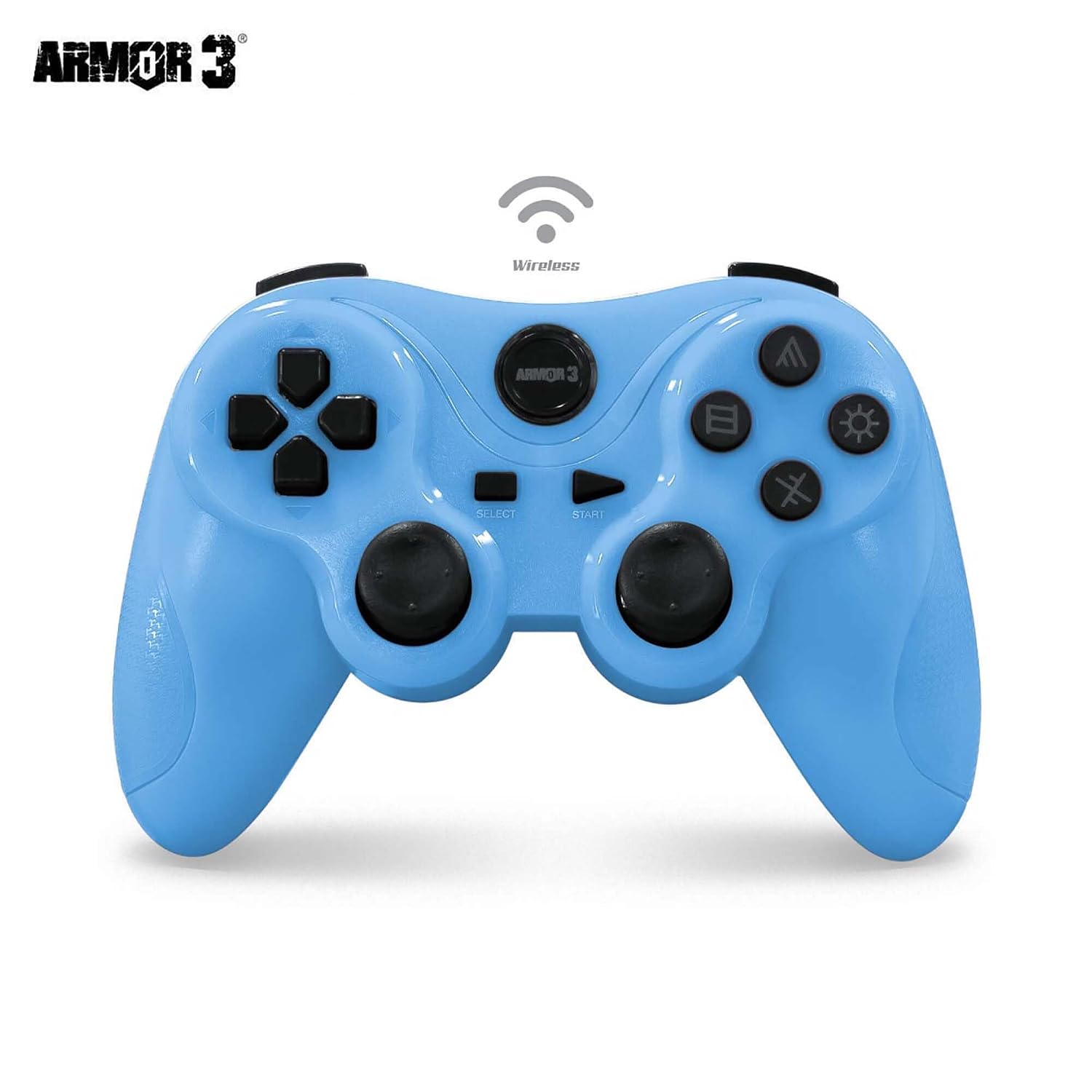 Thumbnail 2 de Armor3 Nuplay Wireless Game Controller for PS3 (Light Blue)