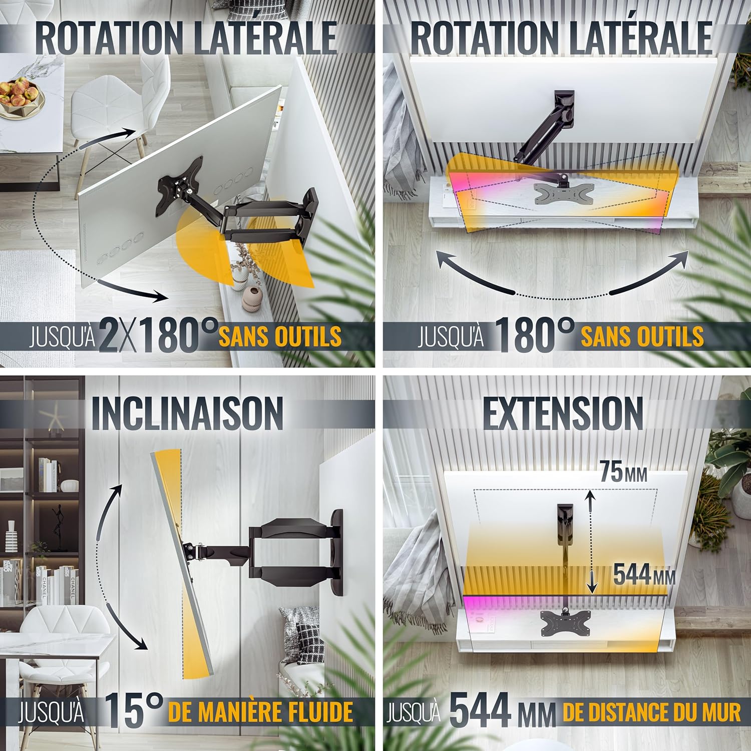 Thumbnail 2 de RICOO S0822 Support TV 29-47"