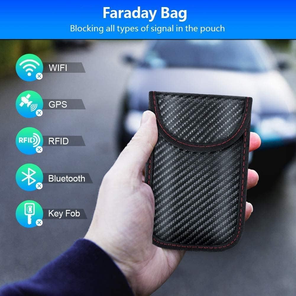 Detalle de Car key Faraday pouch 2 pack RFID