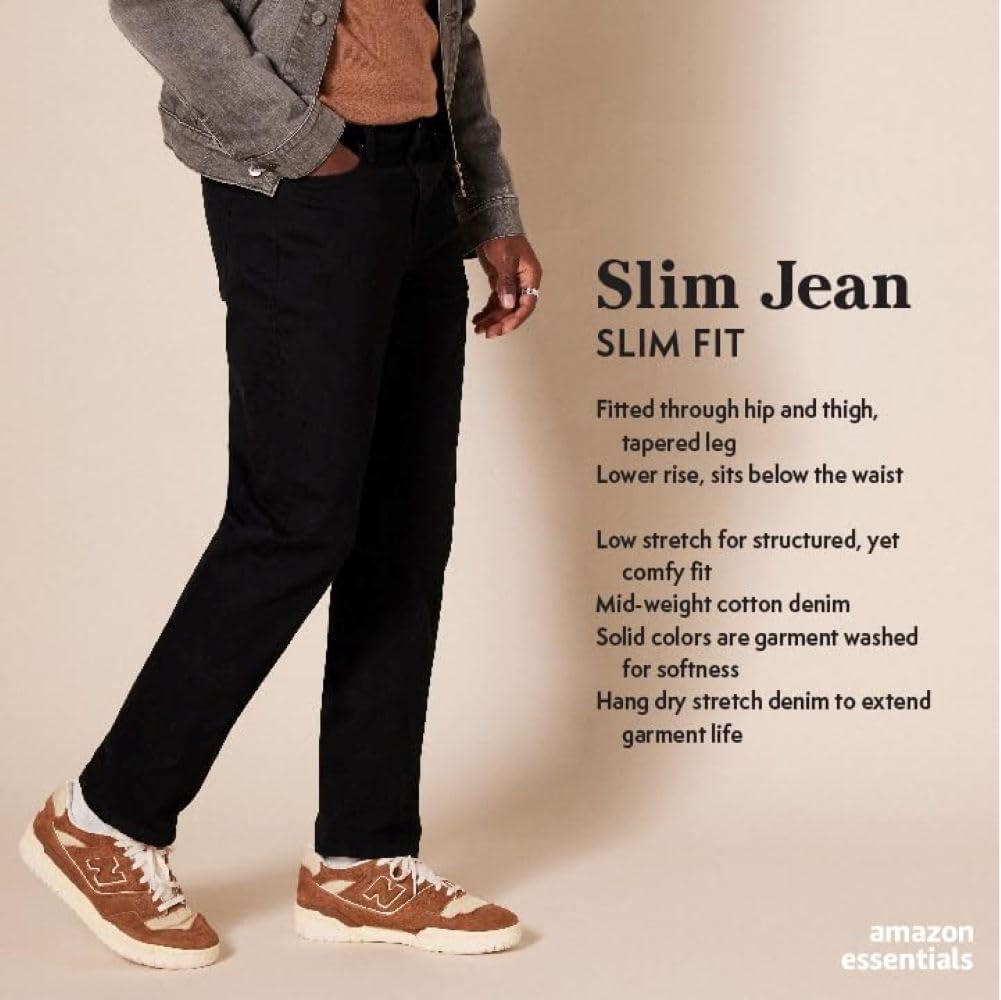 Thumbnail 1 de Amazon Essentials men’s slim-fit jeans (discontinued colours) with a touch of stretch