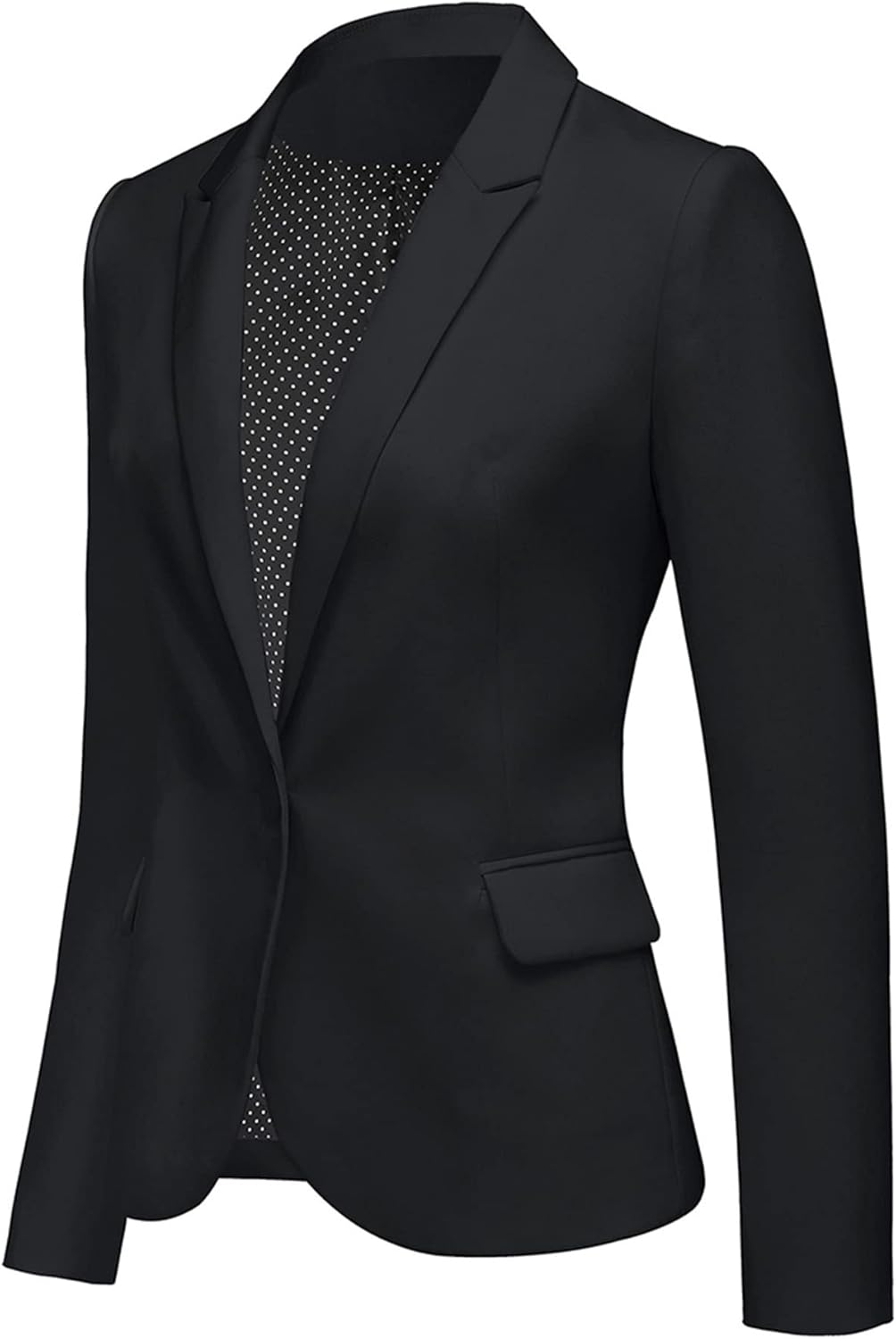 Thumbnail 5 de LookbookStore Womens Notched Lapel Pockets Button Work Office Blazer Jacket Suit
