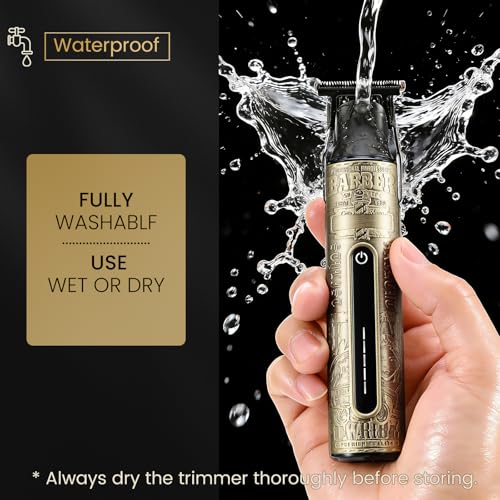 Detalle de YIDON Maquina de Afeitar Hombre y Cortar Pelo con Carga Tipo-C – IPX6, kit completo y uso húmedo/seco