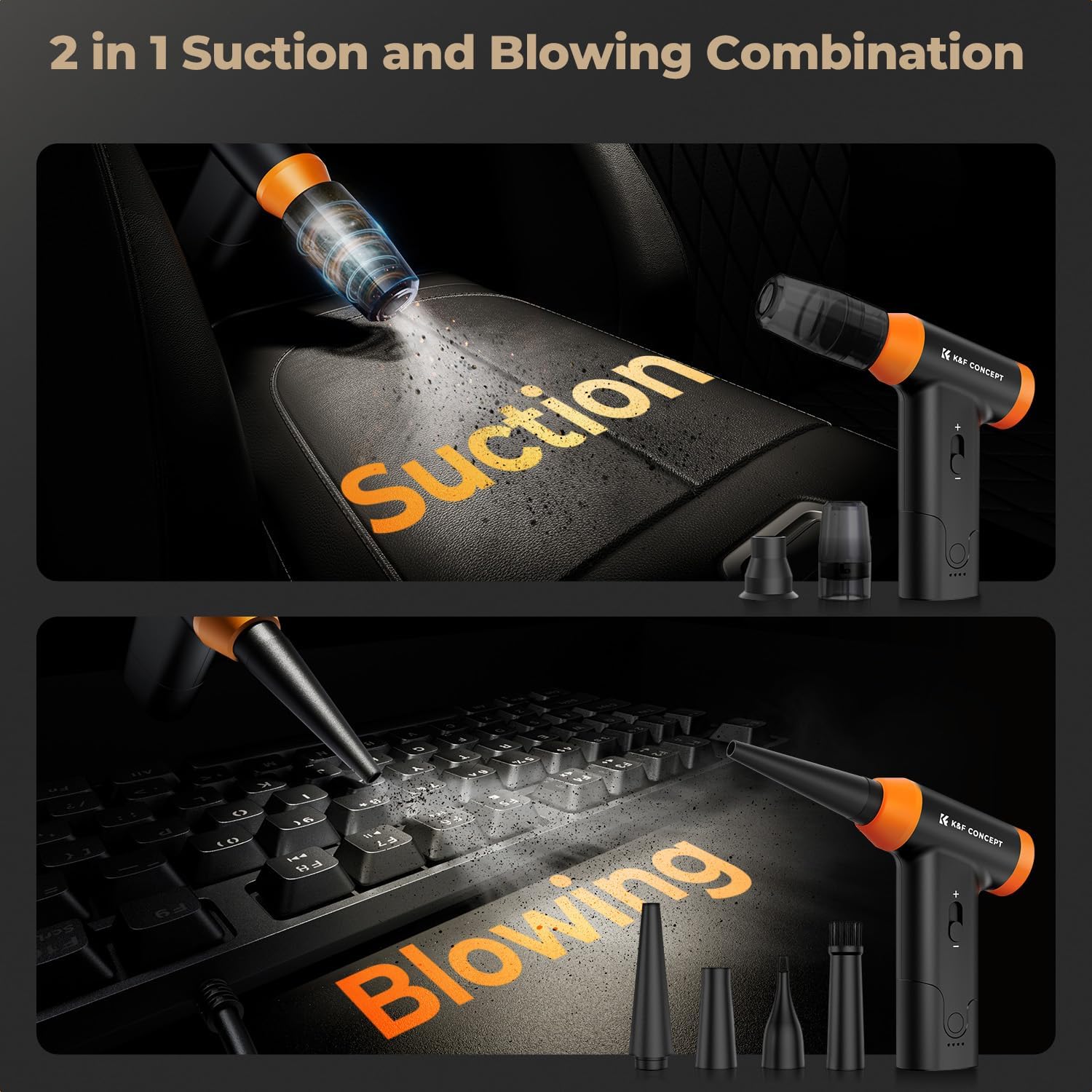 Thumbnail 2 de K&F CONCEPT BS200 2-in-1 Compressed Air Duster PC Cleaner