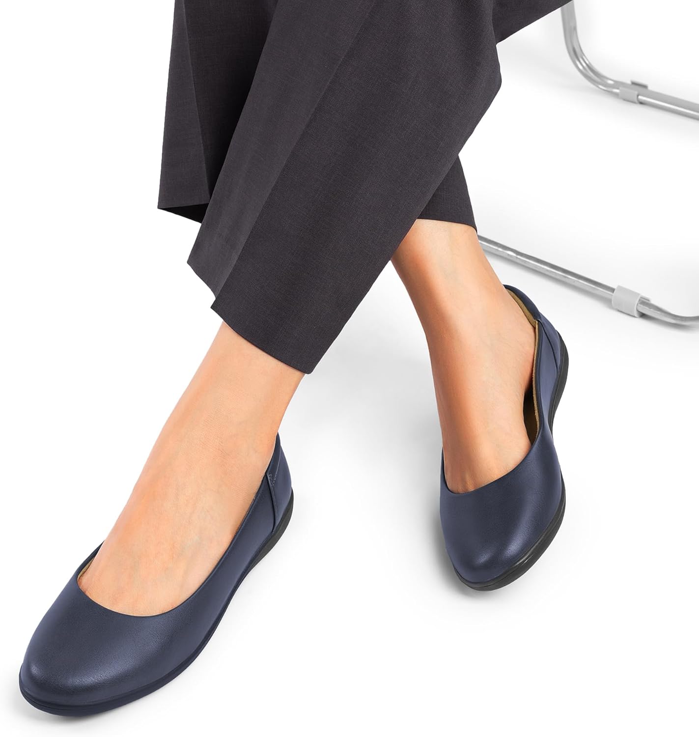 Thumbnail 6 de DREAM PAIRS Damen Flats mit gepolsterter Schaumsohle – rutschfeste TPR-Sohle & weiches Innenfutter