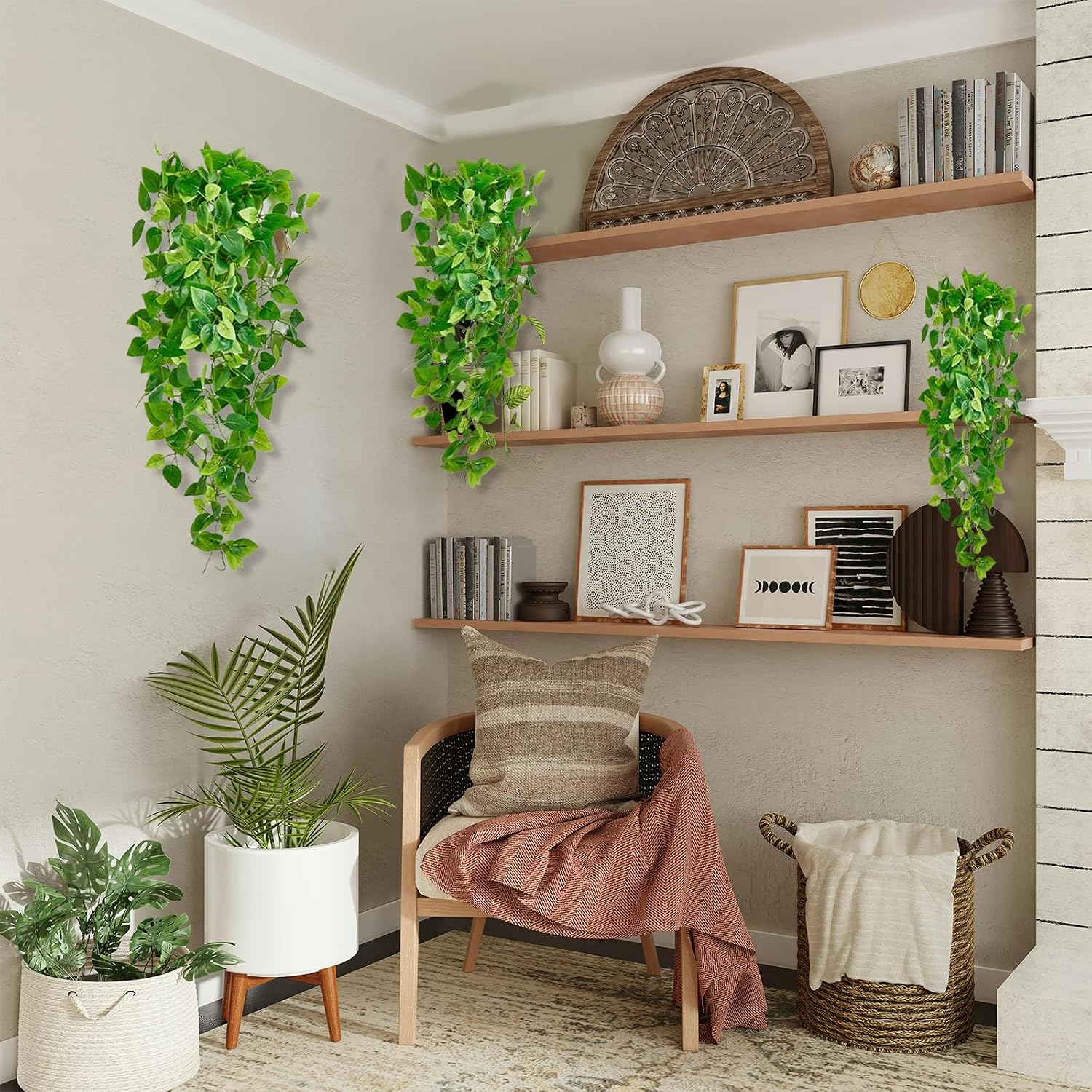 Thumbnail 6 de Artificial Ivy Hanging Plants, 3.6-Foot Total Length