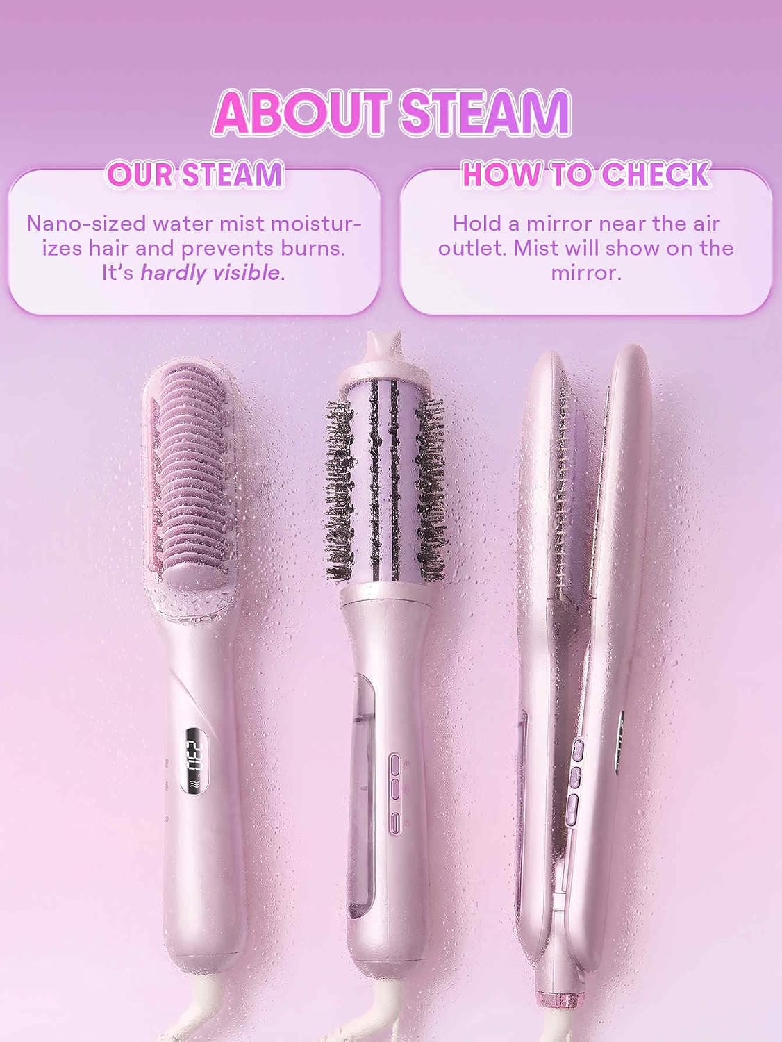 Thumbnail 2 de SHEGLAM SGH-SBP-01 stoomthermoborstel 3,8 cm, 4-in-1
