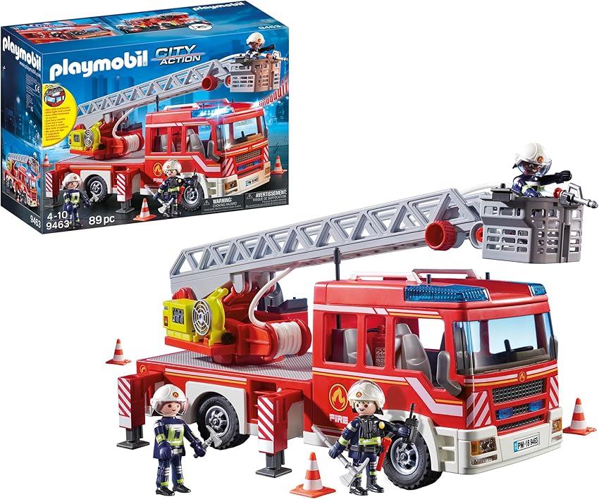 Detalle 2 de PLAYMOBIL 9463 Camión de Bomberos 39x13x17 cm 🚒