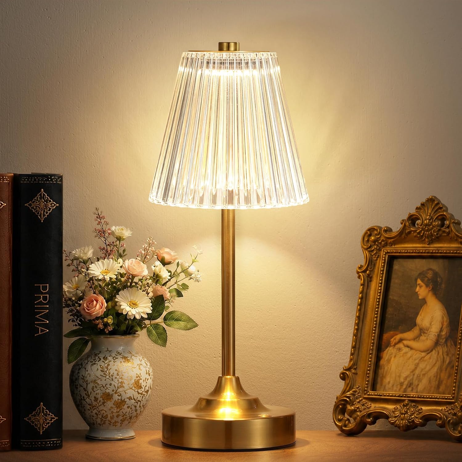 Detalle de Cordless Table Lamp, Gold