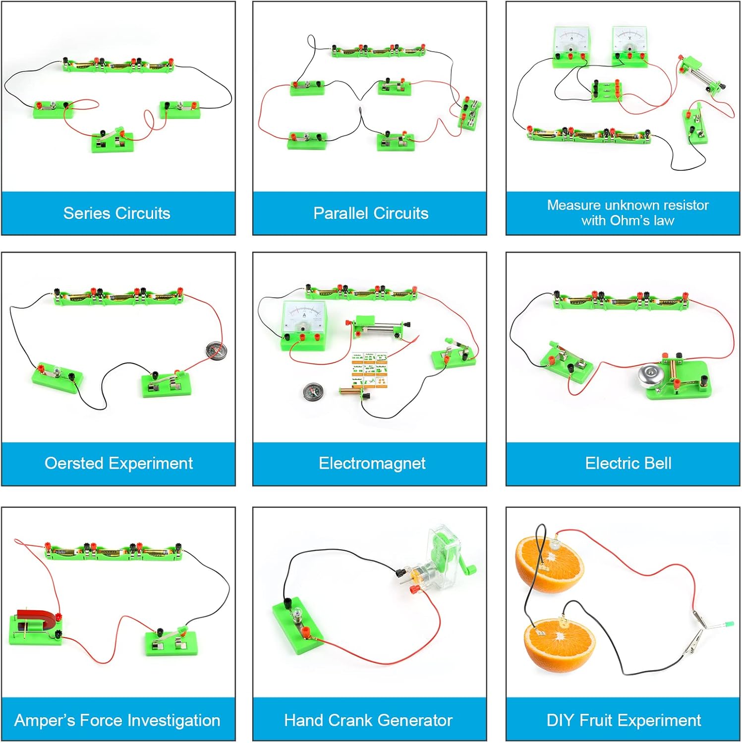 Thumbnail 4 de Sntieecr STEM Physics Electric Circuit Kit 77pcs