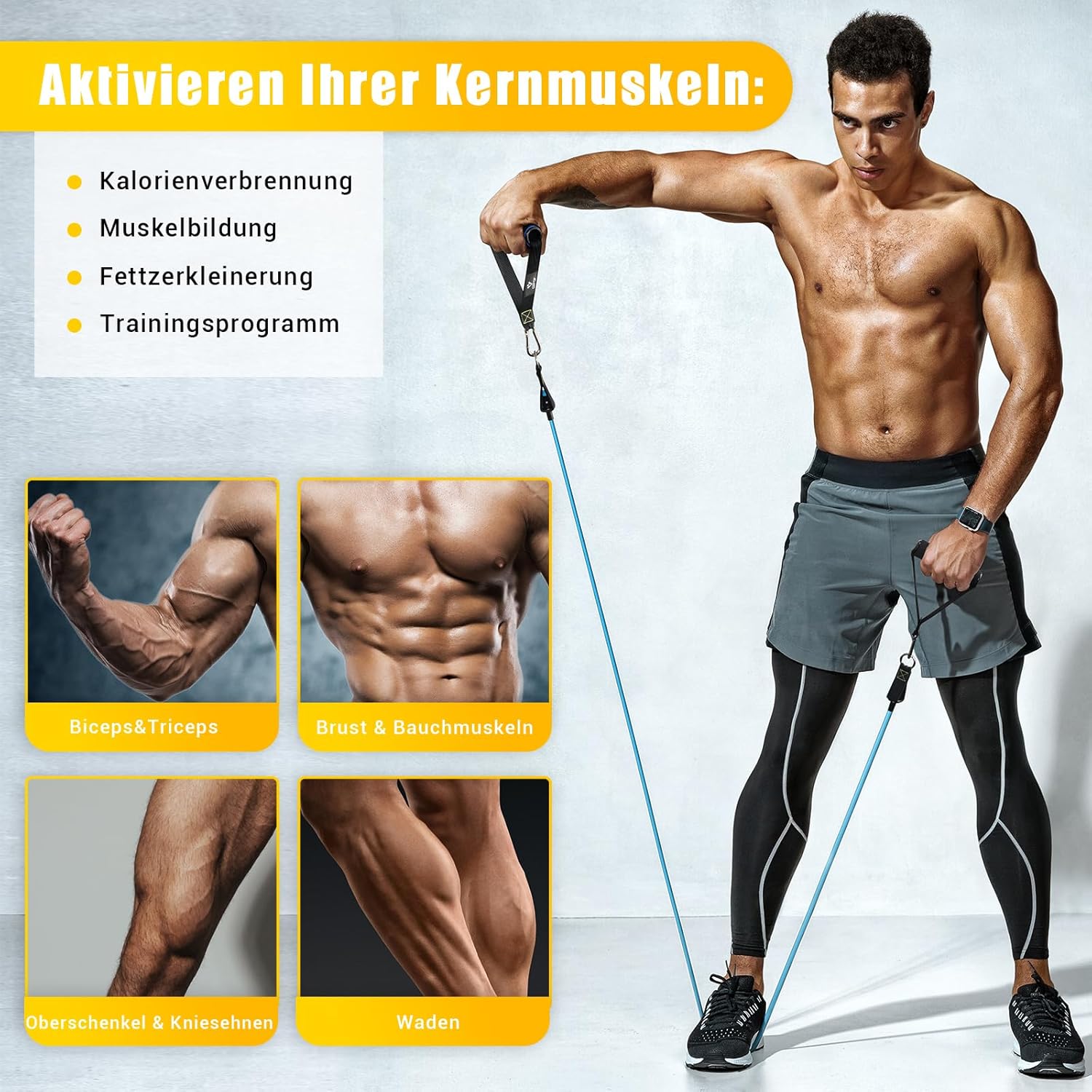 Thumbnail 3 de Resistance Bands Set 5 Stufen 150 lbs 🏋