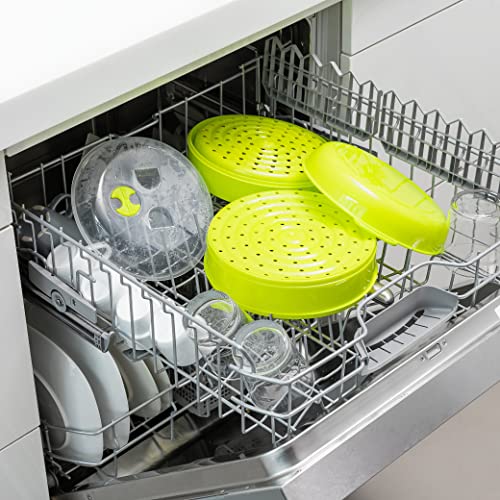 Thumbnail 6 de InnovaGoods Cuiseur-Vapeur Double Codowave pour Micro-Ondes – Cuisson saine et rapide en 2 compartiments