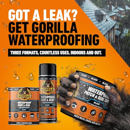 Thumbnail 8 de Gorilla Waterproof Patch & Seal Tape Black 3m – a practical seal for quick fixes