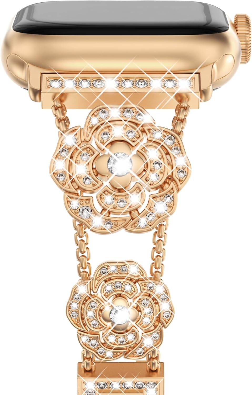 Thumbnail 1 de Fullife camellia bling metal strap for Apple Watch (38mm–46mm)