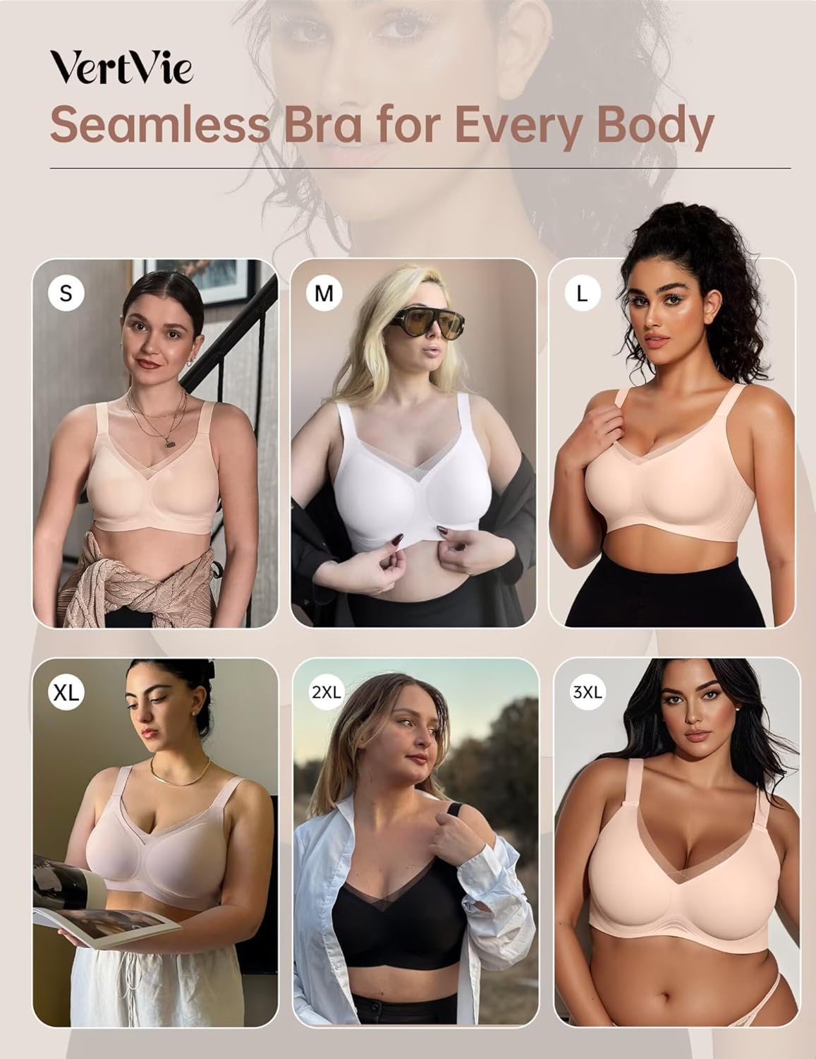 Thumbnail 5 de Vertvie Wireless Jelly Bralette with Seamless Support