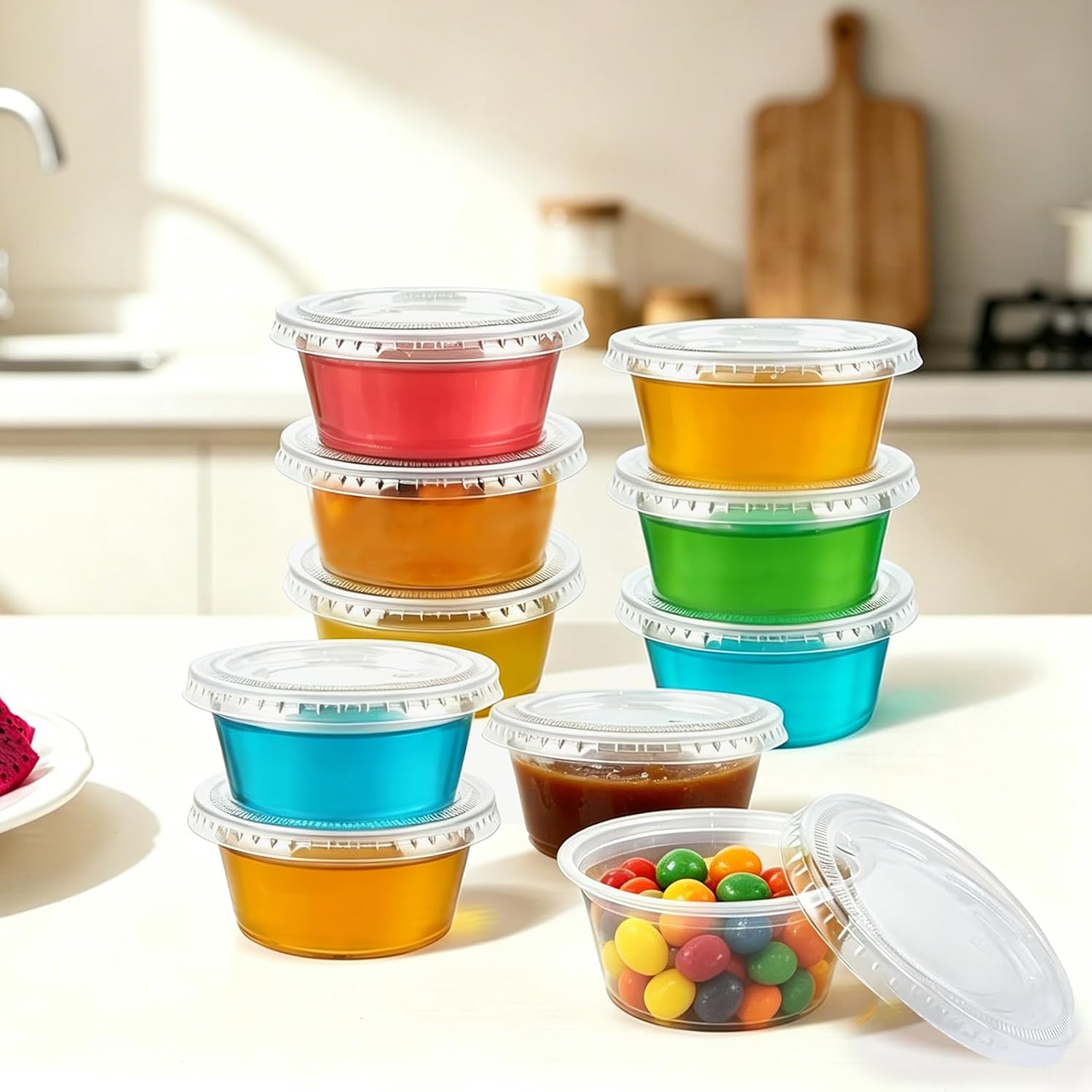 Thumbnail 4 de Lamosi 360 Set 2 oz Jello Shot Cups with Lids – 360-Pack, BPA-Free, Leak-Proof