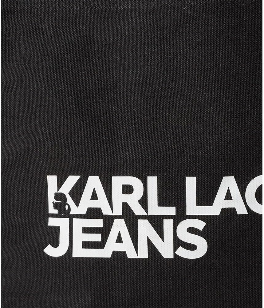 Detalle 1 de Karl Lagerfeld Jeans Donna Logo Shopper Black – Borsa Shopper logo e stile urbano