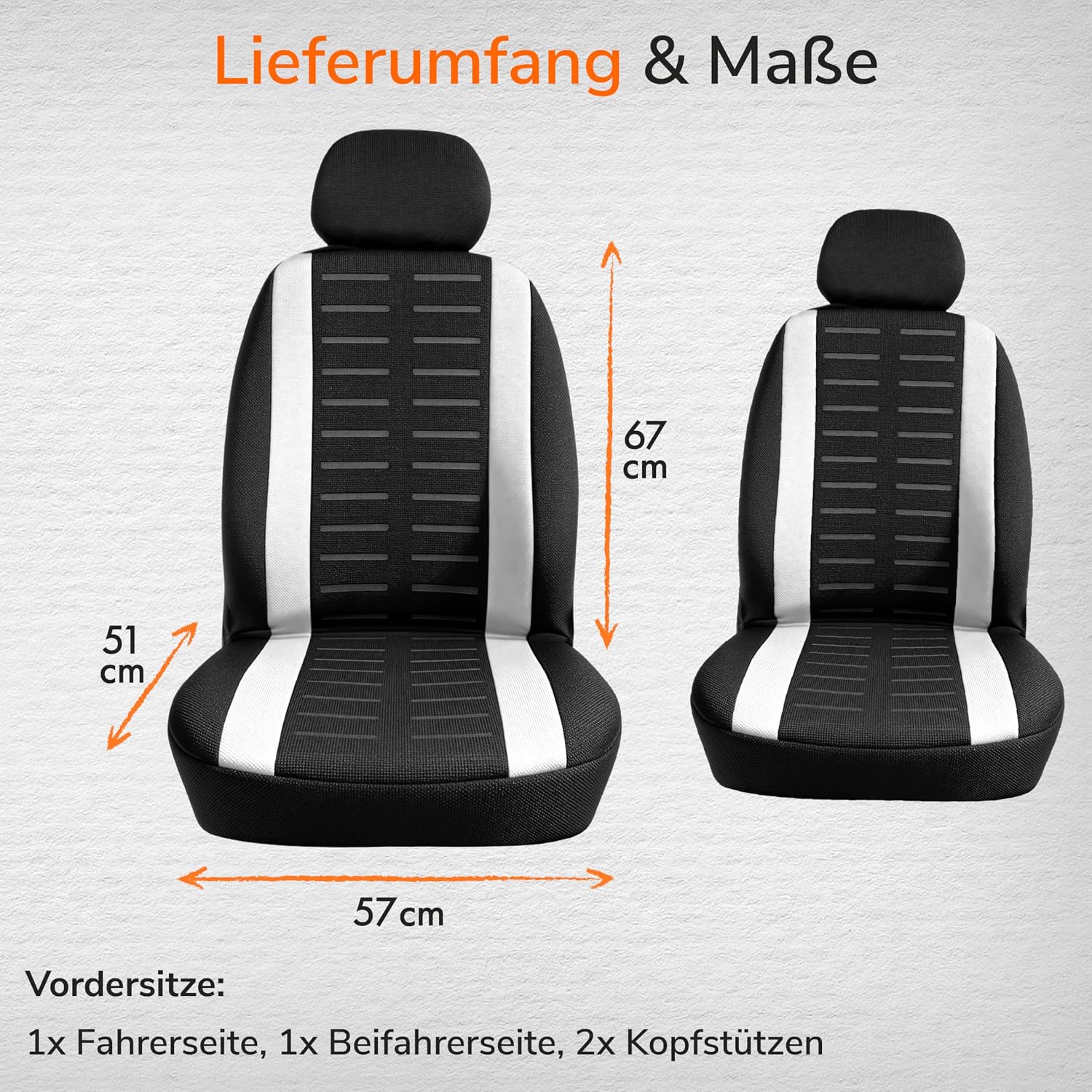 Thumbnail 3 de Upgrade4cars Autositzbezüge Vordersitze 2026