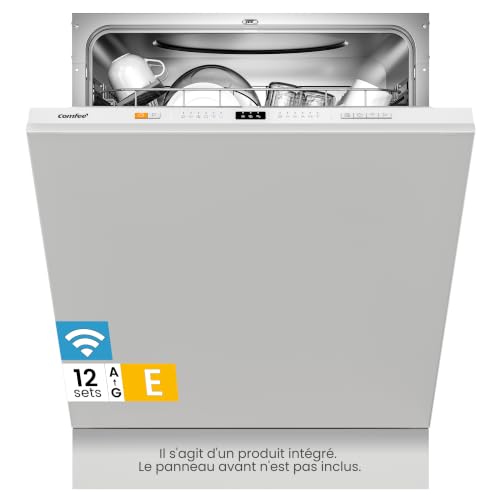 Detalle de COMFEE' CDWPB1215PB-EU: Lave-vaisselle encastrable 60 cm, 12 couverts, WiFi