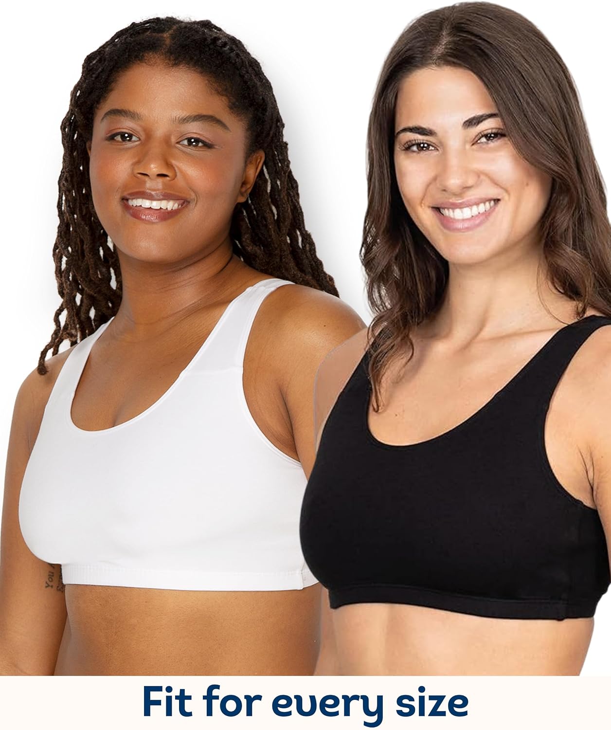 Detalle 2 de Fruit of the Loom Women's Built Up Tank Style Sports Bra Value Pack