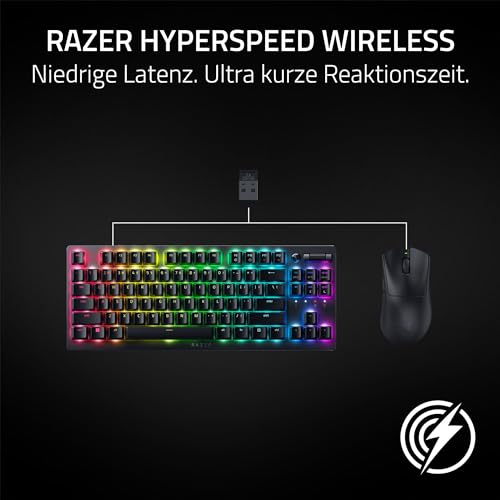 Detalle de Razer DeathAdder V3 HyperSpeed: Ultra-leichte kabellose E-Sport-Maus mit 26K DPI