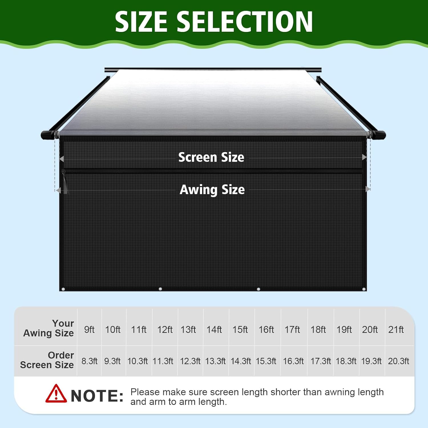 Thumbnail 6 de Dulepax RV Awning Shade Screen 8' x 18'3