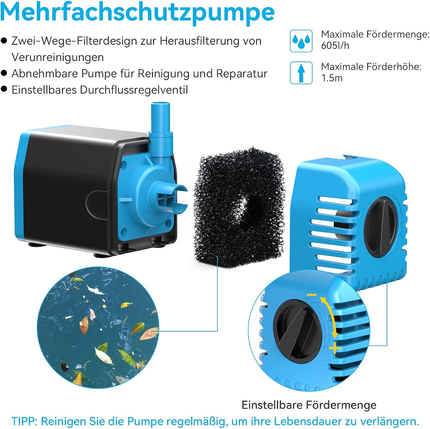 Thumbnail 2 de Solar Springbrunnen 12W mit 600 l/h