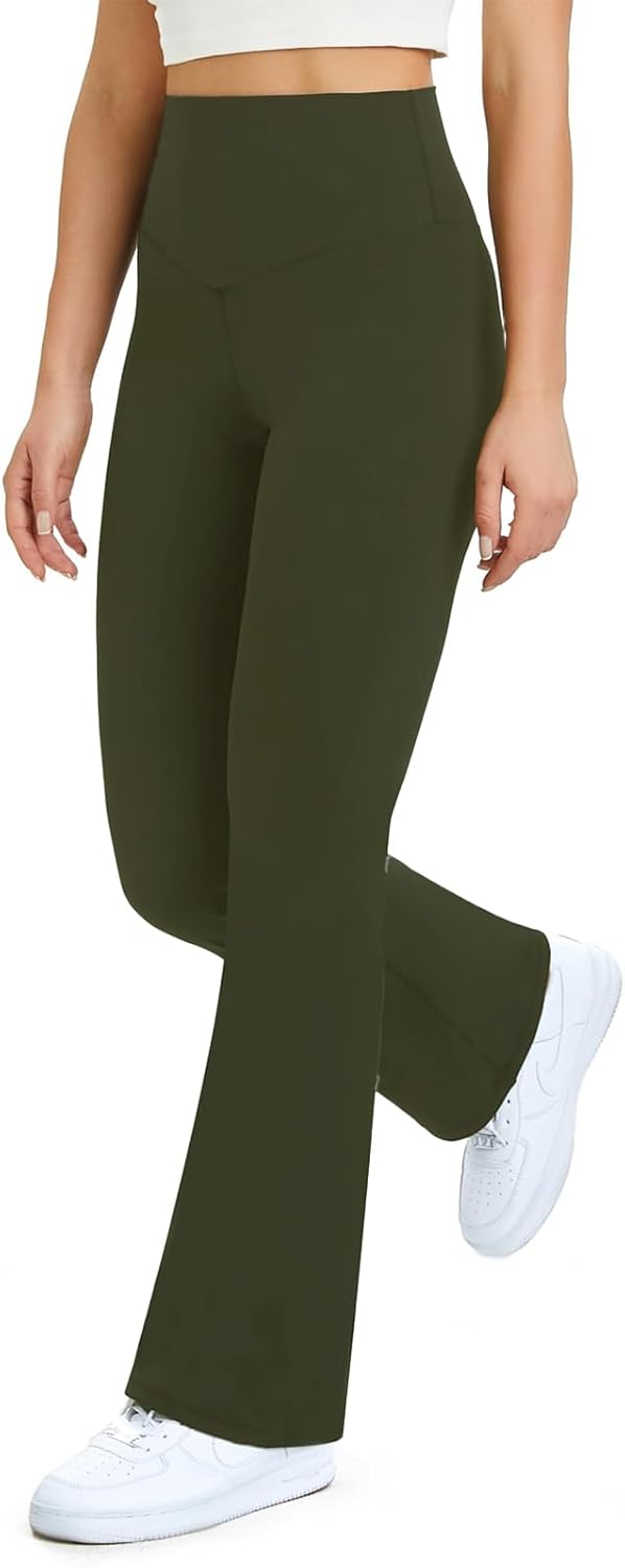Thumbnail 2 de Glacspyg Yogahose Damen Flared Sporthose mit hoher Taille und Bauchkontrolle