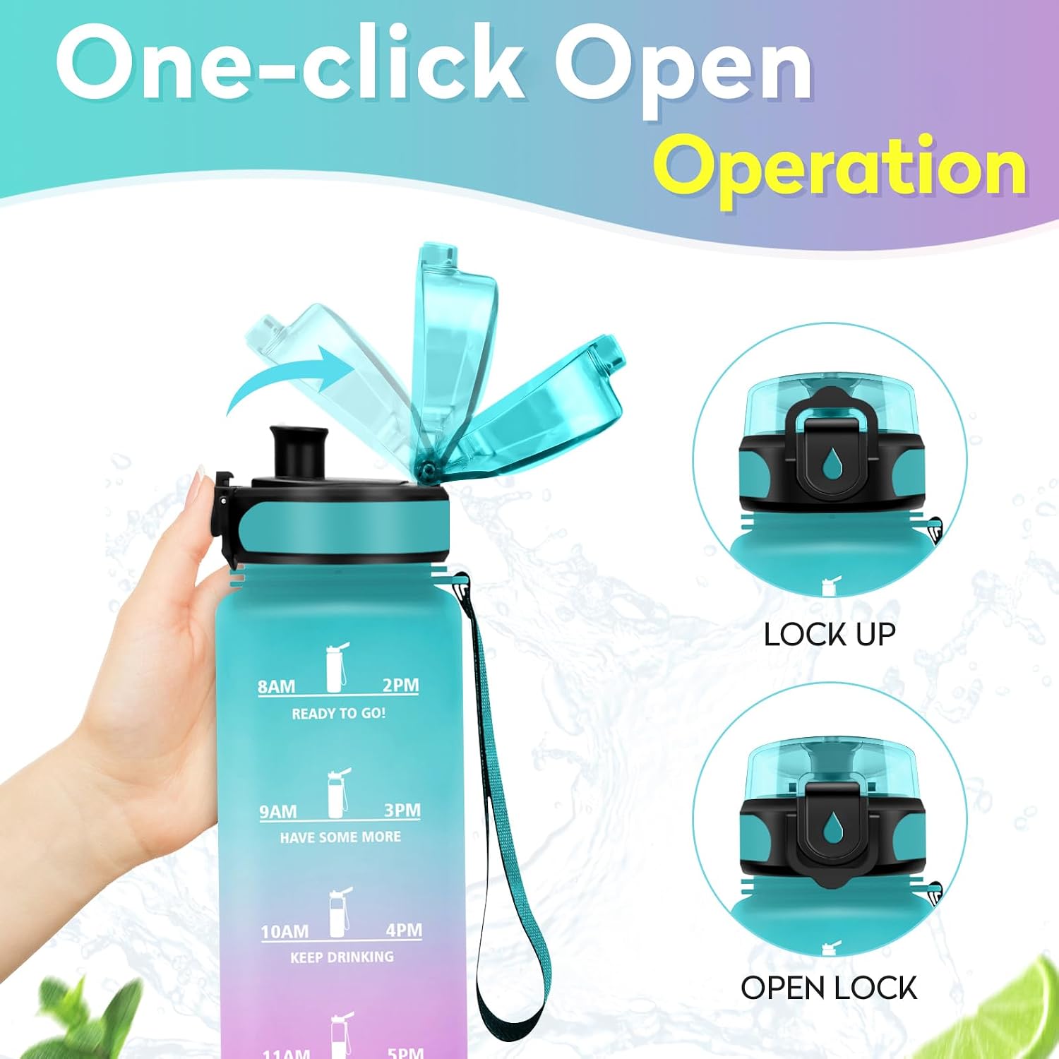 Detalle de JAPORIA Botella 500ml deporte sin BPA