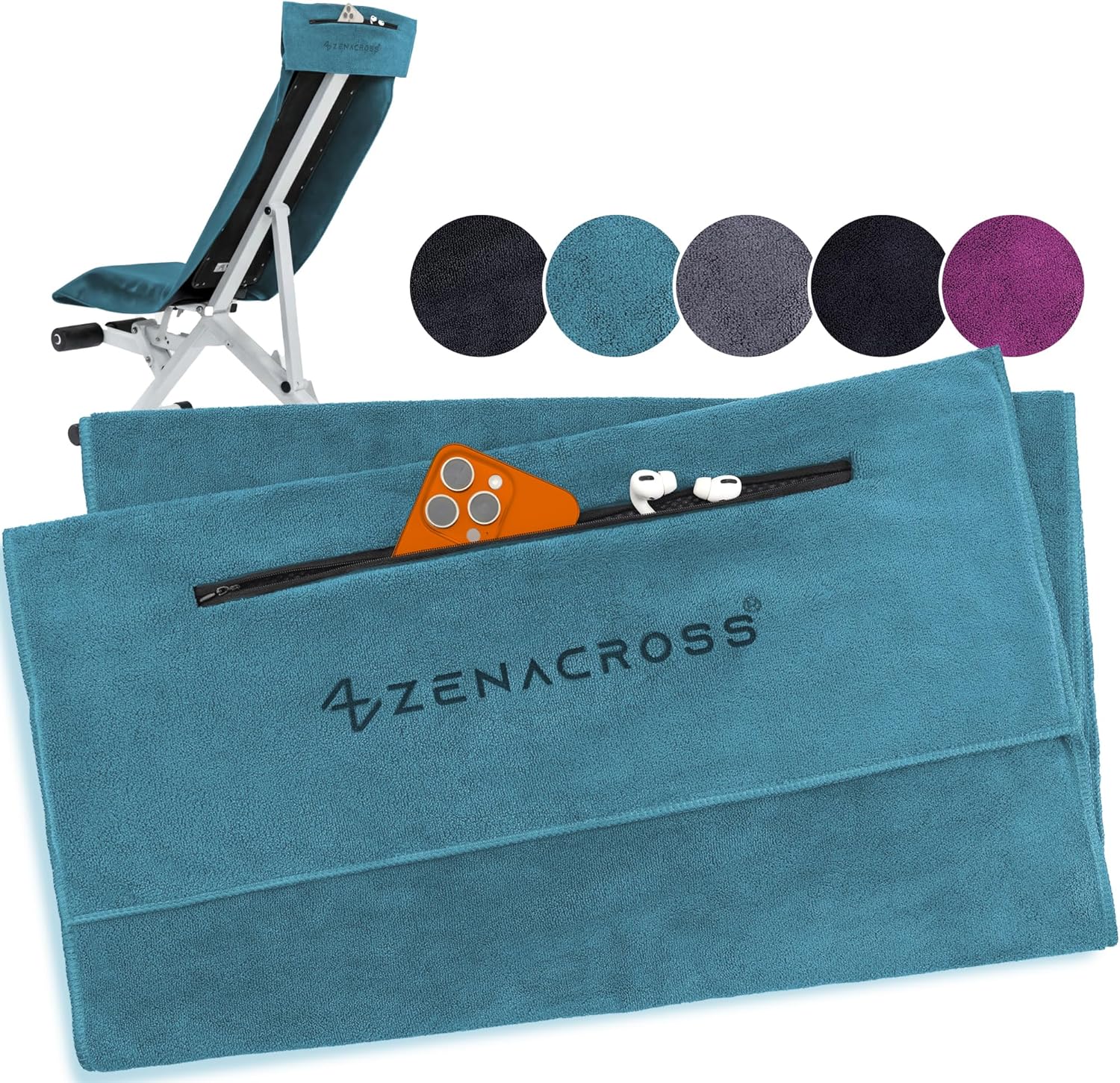 ZENACROSS Fitness Handtuch Mikrofaser 120x50