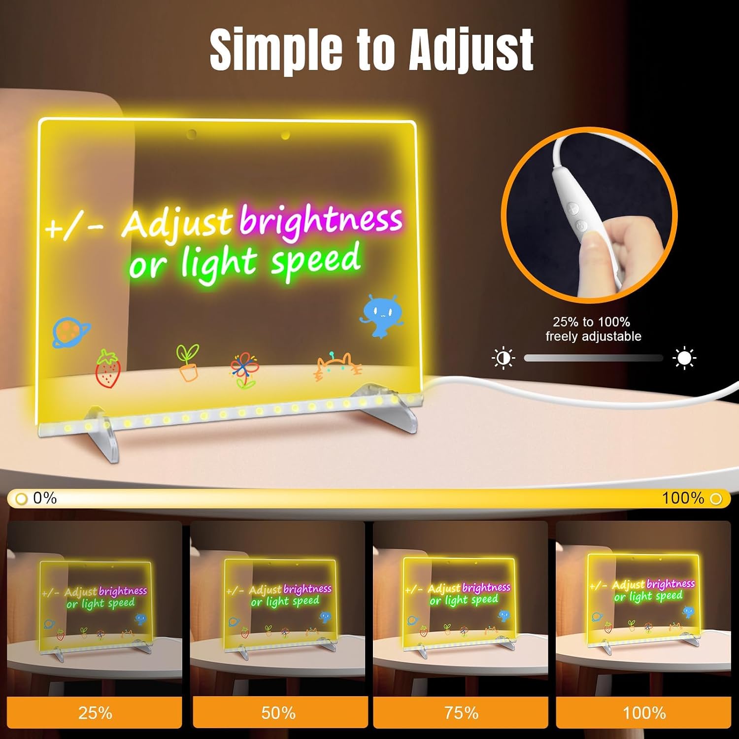 Detalle de Led Drawing Board 8 Colours