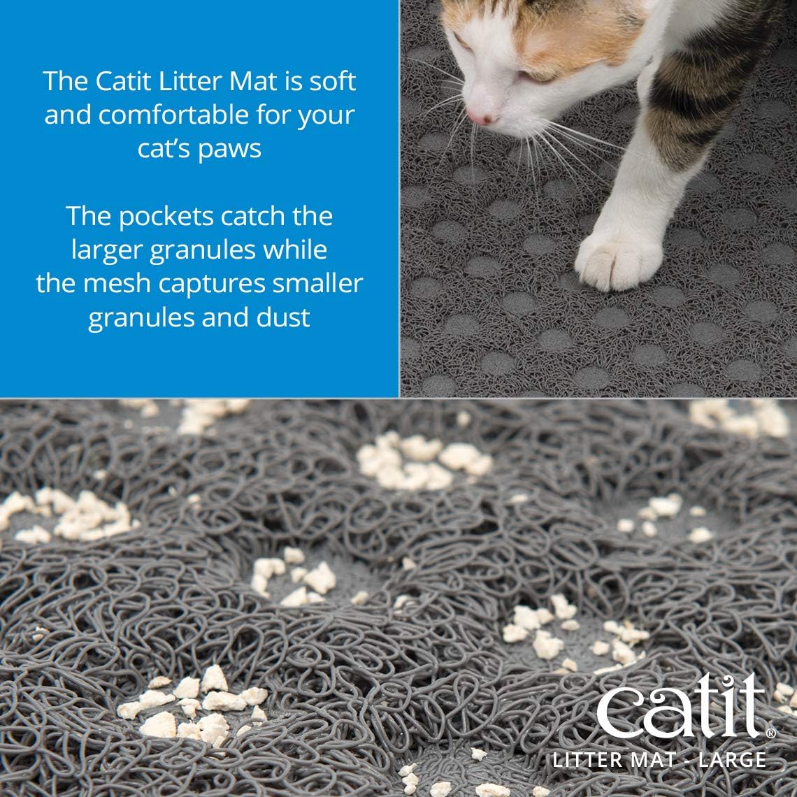 Thumbnail 1 de Catit Einstreuauffangmatte für Katzentoiletten (60 x 90 cm), grau