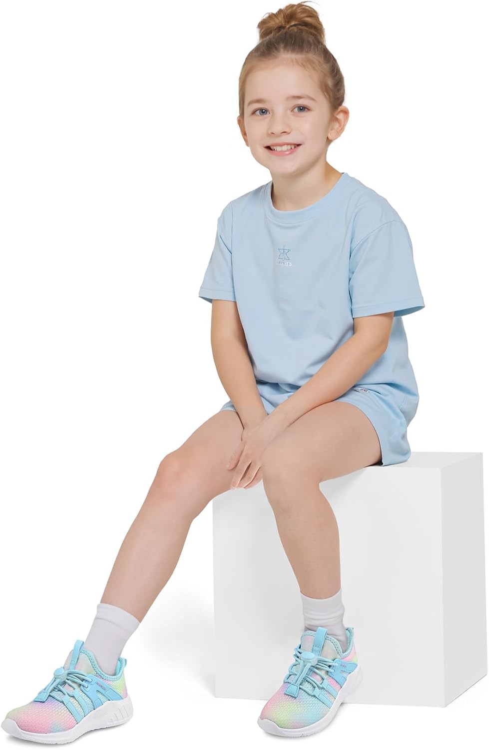 Thumbnail 1 de RUNSIDE Girls Lightweight Tennis Shoes Lace-Up for Running and Walking