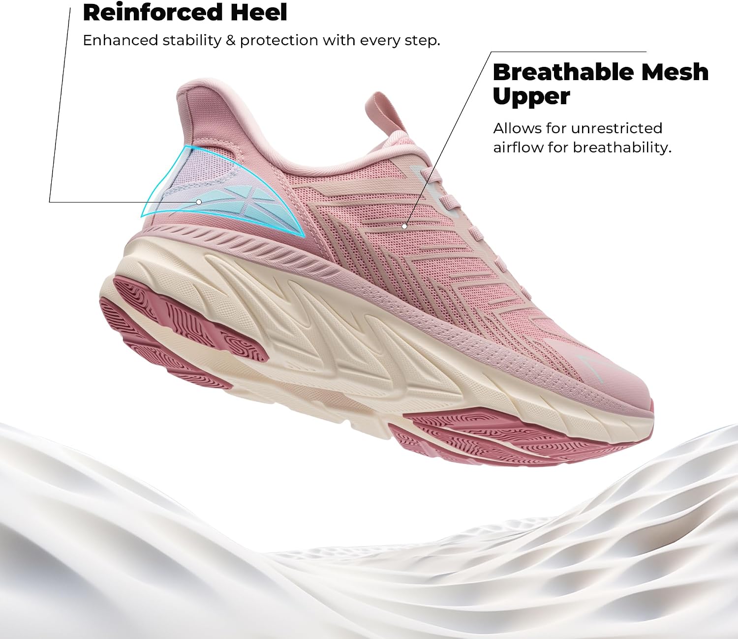 Thumbnail 3 de ALLSWIFIT Women’s Slip-On Walking Shoes for Gym, Cross Training & Everyday Comfort
